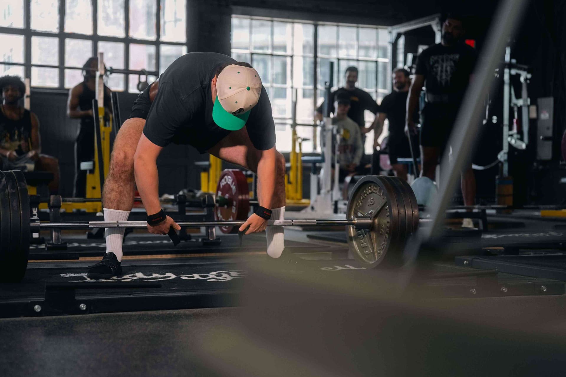 Members training together at Indy City Barbell in Indianapolis