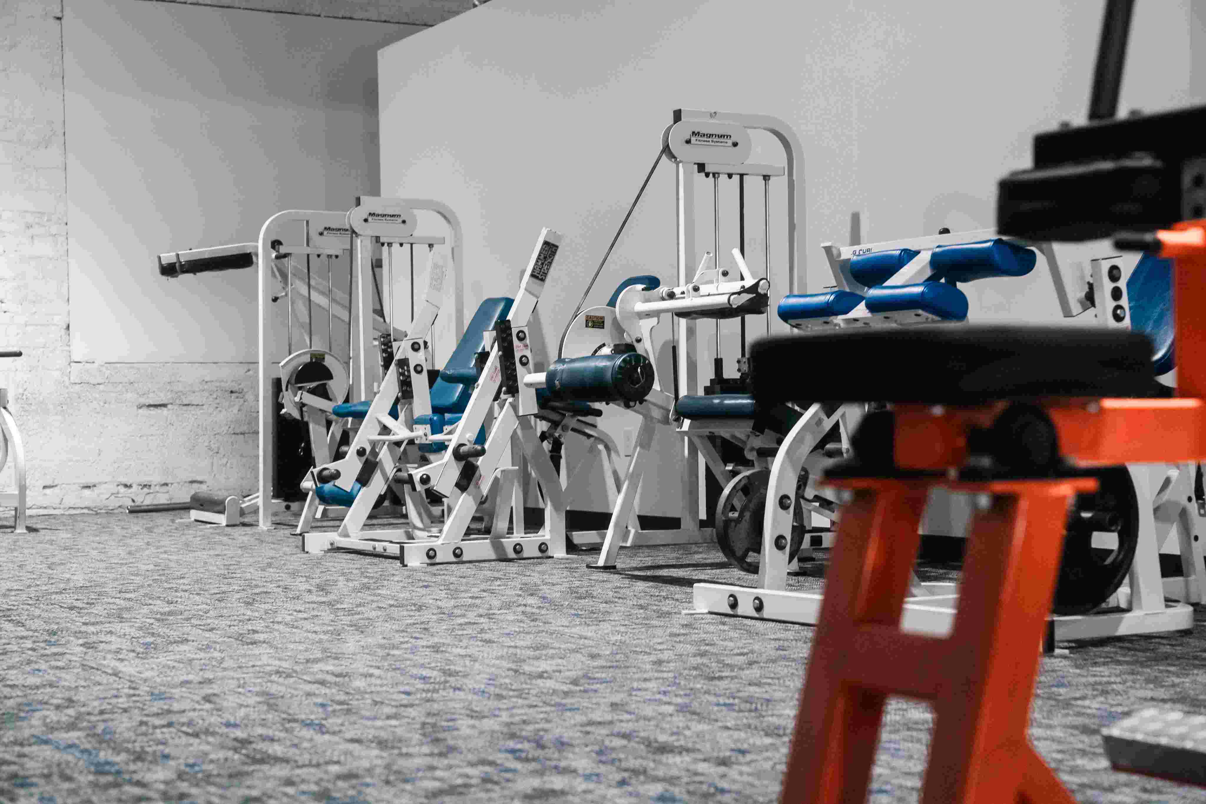Functional training zone with kettlebells and equipment at Indy City Barbell