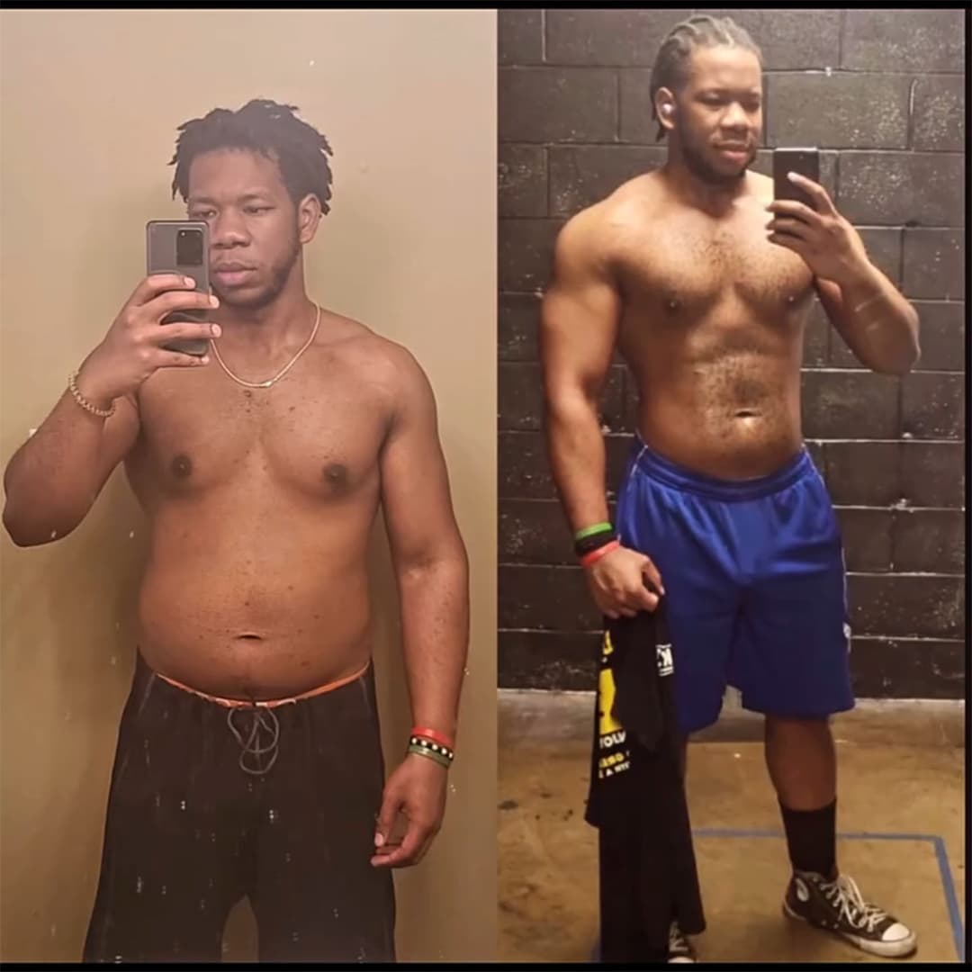 Indy City Barbell personal training client transformation, before and after result 3